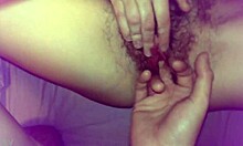 In our homemade spot, an old hairy amateur fucks blindfolded while masturbating.