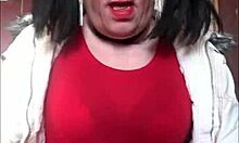 Bisexual crossdresser begs for pee in mouth in public humiliation