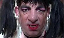 Bisexual crossdresser begs for pee in mouth in public humiliation