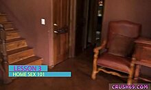 couple banging hard in hotel with teacher seduction vibe