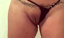 Wife tries bikinis to excite friends with real action