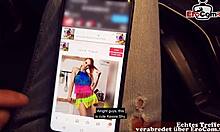 street sex at night with skinny hooker and german pro pickup agent