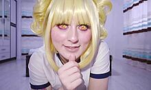 Horny Toga Himiko Teases with Feet, Plays with Cum, and Squirts