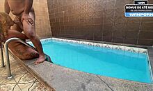 Teen 18+ Milf Gets Oral Massage And Fucked On Stairs By Lover!