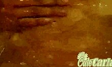 Is cute Carla fingering her pussy in the bathtub?