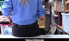 Security Guard Confronts Shoplifter In Store