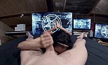 She makes me cum three times in minutes