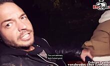 street sex at night with skinny hooker and german pro pickup agent