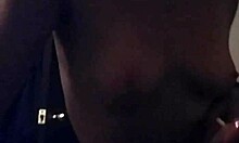 hey, that redhead chubby girl gives an amazing interracial blowjob to big black cock