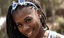 hazel grace black moans during deepthroat and facial in school scene