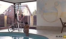 Bored Teen Babe Enjoys Interracial Encounter With Strong Black Male