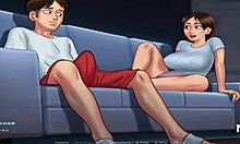 Masturbating to porn in Summertime Saga episode 25