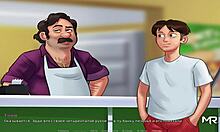 Masturbating to porn in Summertime Saga episode 25