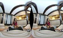 Nia Nacci wanks big black cock in POV