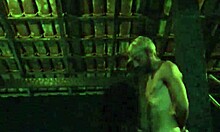 Black teen goes on her knees in submission for blowjob and titfuck