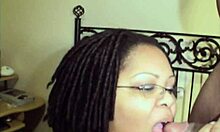 Sexy BBW teacher sucks two cocks