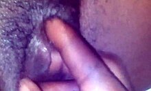 fingering her tight pussy in the early morning light