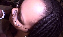 Sexy BBW teacher sucks two cocks