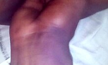 fingering her tight pussy in the early morning light