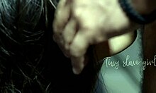 Petite maid slave teases with lips before rough fucking and cum