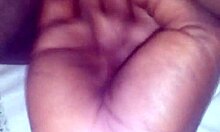 fingering her tight pussy in the early morning light