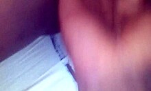 fingering her tight pussy in the early morning light