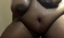 Shaylanasty rides big black monster cock dildo with her shaved ebony bbw pussy and fat ass
