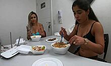 Izabela Pimenta, tattooed Latina teen, pauses between videos for endless ass fucking