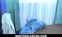 tight twink brother takes a pounding from a fat long dick in rough play