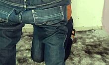 Wife Bent Over With Anal Plug During Hardcore Doggy Fucking