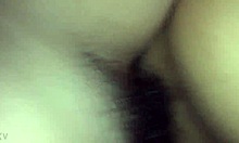 teen girlfriend riding hard in intense anal sex