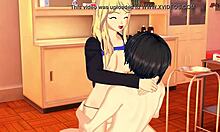 Scp 105 Fingers Pussy Before Riding Cock in Chair