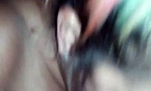 amanda and mario in a cozy couple moment