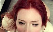 Hey, watch this neighbor bang a redhead beauty doggy style after deepthroat!