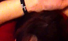 Skinny Brunette Deepthroats Cock Hard!