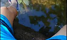 Ex's Friend Gets Blowjob Outdoors