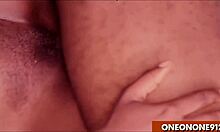 stepsister gets sideways fucked in kitchen cumming hard