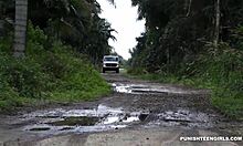 I watched as latina teen sally got her pussy pounded hard in bondage