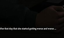 The young entrepreneur roleplays with her perky tits and nipples on display.