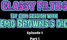 Blonde MILF Blows Nemo Brown's Cock In Gym Debut!