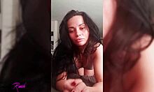 Busty Babe Fingers Tight Pussy to Climax