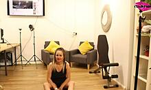 Blonde MILF Blows Nemo Brown's Cock In Gym Debut!