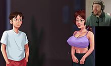 Starting drama with my chemistry teacher in uncensored Summertime Saga.