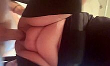 Blonde milf rides monster cock on fuck chair, squirting with big ass