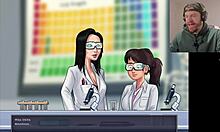 Starting drama with my chemistry teacher in uncensored Summertime Saga.