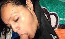 Arriving Late at Night to Wake Her for a Wild Blowjob Session