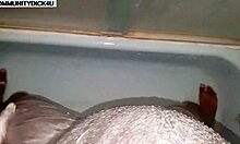 Naked Guy Showing Off In Shower