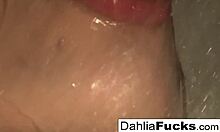 sexy blonde dahlia sky gets naughty in the shower
