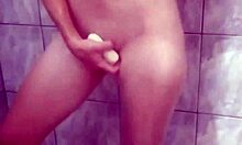 redhead beauty bathing in foamy bath