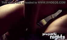 Hot brunette babe in lingerie gives blowjob to welder's monster cock, leading to orgasm.